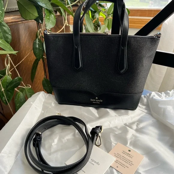 Kate Spade black glitter, New With Tag! - Picture 4 of 7